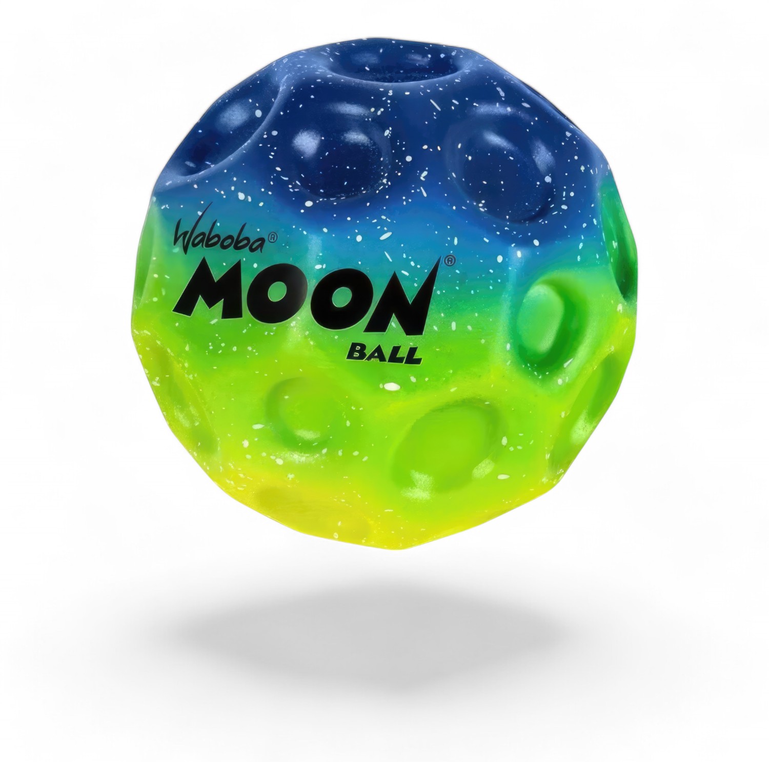 4 Stück - Waboba Undersea Moon Ball am Höchsten Springender Gummiball – Patentiertes Original-Design – Ballkrater Erzeugen beim Aufprall EIN knallendes Geräusch – Leicht Greifbar – Flummies für Kinder - 65mm