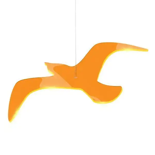 Elliot Lichtzauber - Sonnenfänger 1019222 Sonnenfänger Lichtzauber - Vogel ""Wing"" 18 cm gebogen orange 18 cm gebogen orange inkl. Aufhängevorrichtung