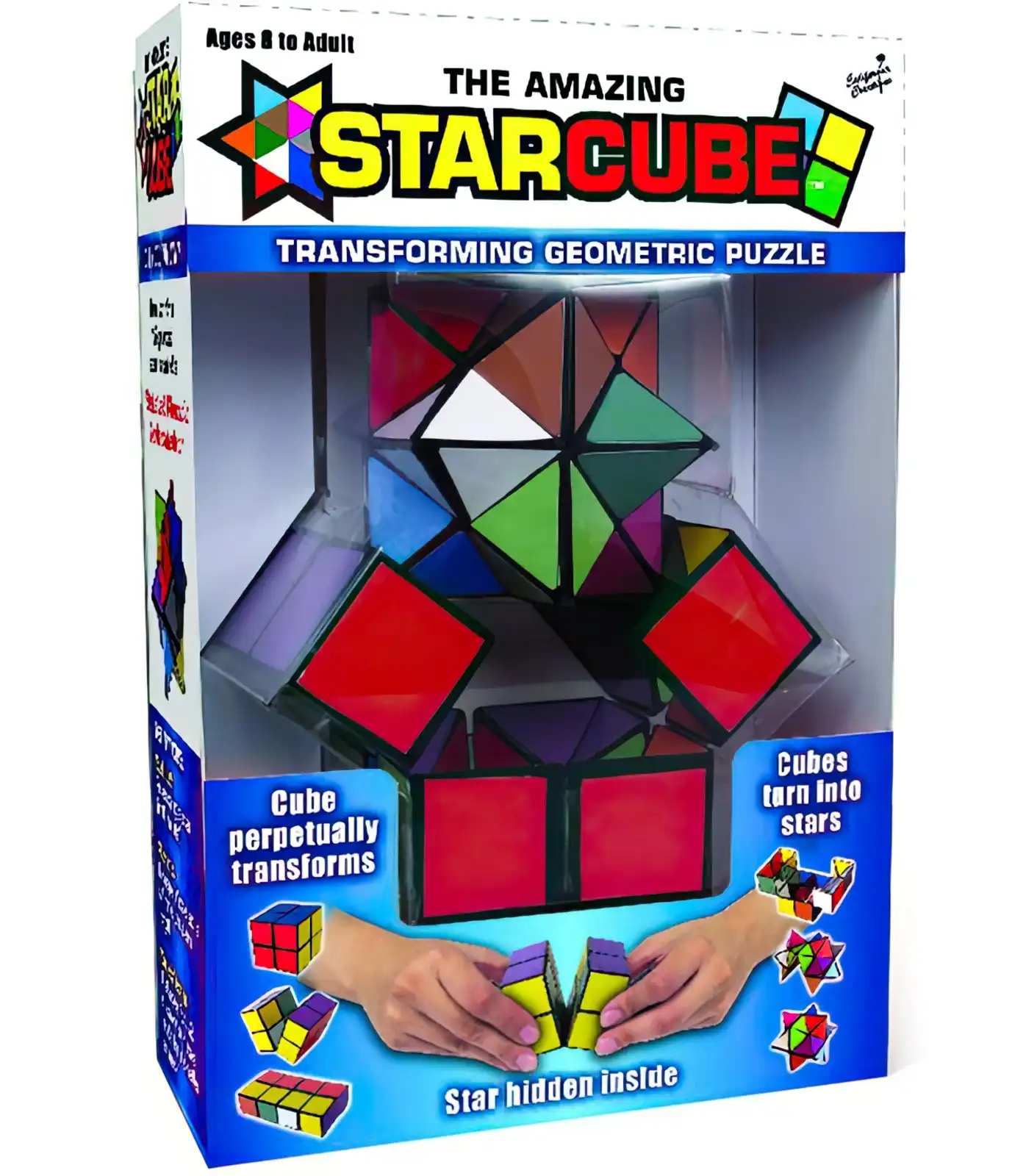 StarCube Stern-Zauberwürfel - tolles Geschicklichkeits und Geduldsspiel 5.5 x 5.5 cm bunt