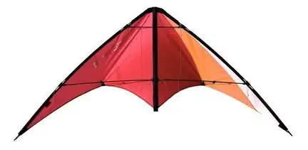 11111Elliot Drops Elliot Drops Zweileiner-Lenkdrachen/Stabdrachen (2-Leiner) rtf 160 cm x 75 cm Cfk-Vollstab 4 mm rot/orange/weiß