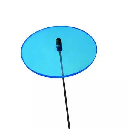 11111Elliot Lichtzauber - Sonnenfänger Scheibe mini 4 cm inkl. 20 cm Stab blau
