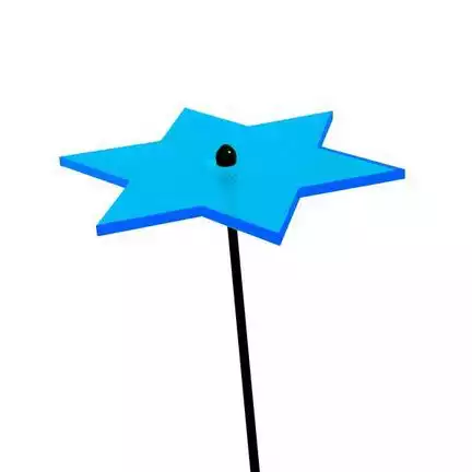 11111Elliot Lichtzauber - Sonnenfänger 1019140  Stern klein 12 cm blau 