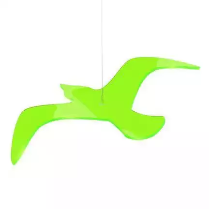 11111Elliot Lichtzauber - Sonnenfänger 1019241  Vogel Wing Magic 38 cm gebogen grün inkl. Aufhängevorrichtung