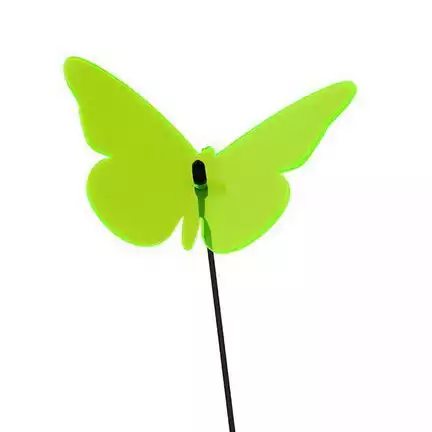 11111Elliot Lichtzauber - Sonnenfänger 1019441  Schmetterling klein 10 cm gebogen inkl. 30 cm Stab grün