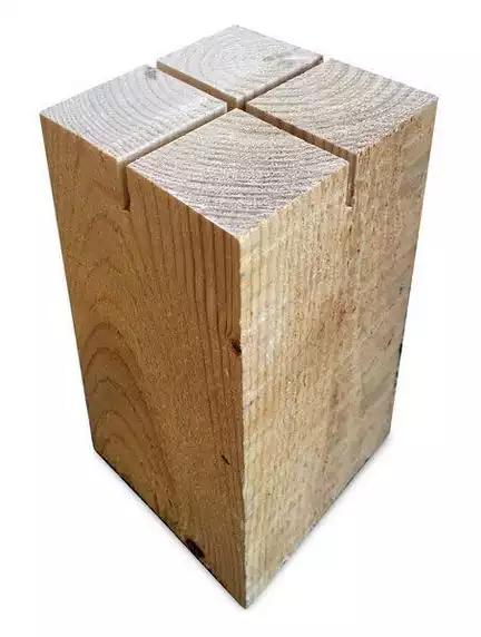 11111Elliot Lichtzauber - 1023400 Holzfuß 6 cm x 6 cm x 10 cm passend für 3D-Tulpe