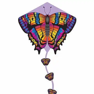 11111X-Kites DLX Diamond Butterfly - X-Kites DLX Diamond Einleiner-Drachen/Kinderdrachen (Eddy/1-Leiner) 76 x 73 cm bunt