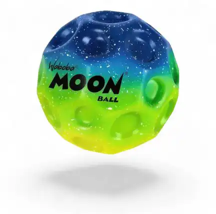 Waboba Undersea Moon Ball am Höchsten Springender Gummiball – Patentiertes Original-Design – Ballkrater Erzeugen beim Aufprall EIN knallendes Geräusch – Leicht Greifbar – Flummies für Kinder - 65mm