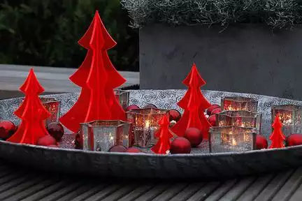 Elliot Lichtzauber - Sonnenfänger 1020303  3D-Tannenbaum Magic 30 cm stehend rot
