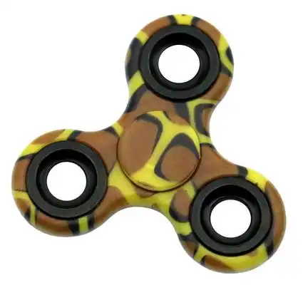 11111Elliot Fidget Spinner Camouflage für Hand und Finger Akrobatik 7x7cm Rainbow-Leopard